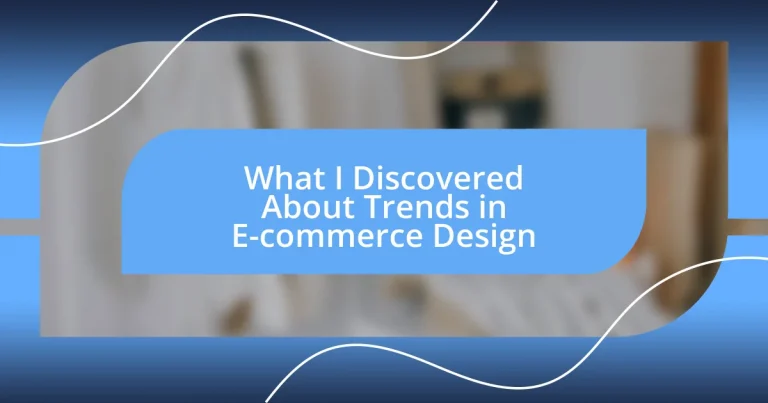 What I Discovered About Trends in E-commerce Design